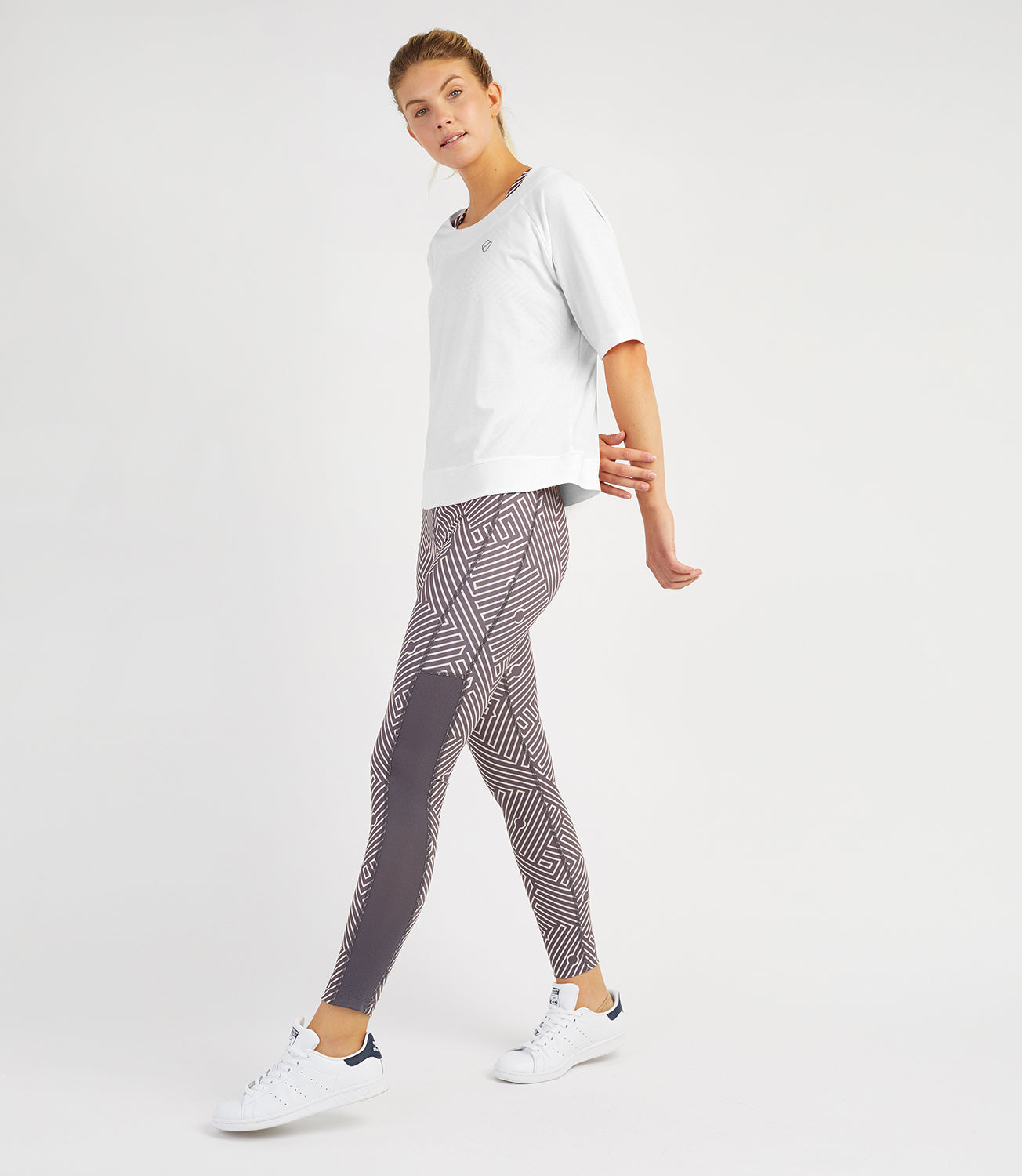 Women's Tops Tennis/Fitness/Golf Clothing -Bridget Loose Tee-White-PlayBrave-XS-White-PlayBrave Sports UK