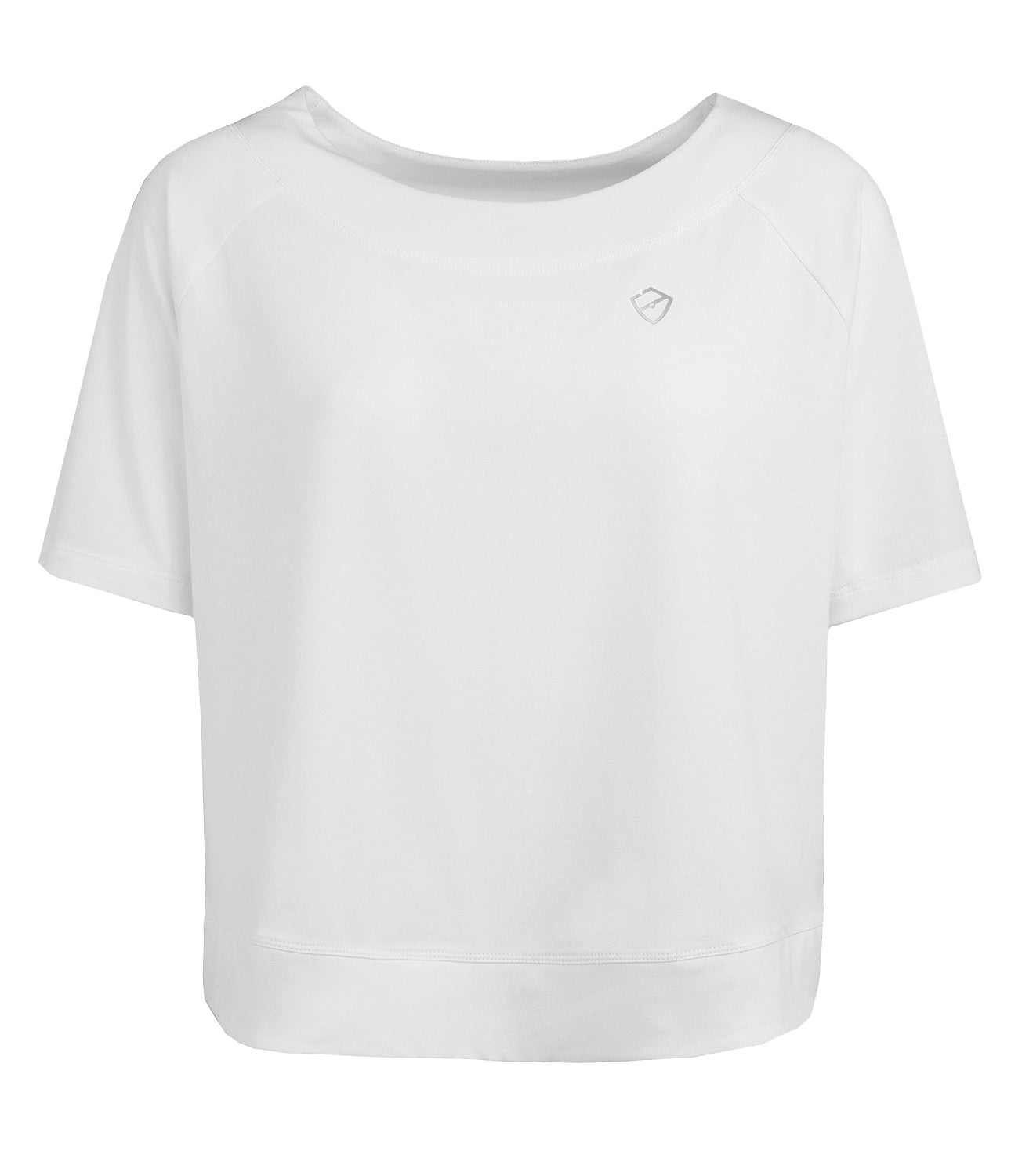 Women's Tops Tennis/Fitness/Golf Clothing -Bridget Loose Tee-White-PlayBrave-XS-White-PlayBrave Sports UK