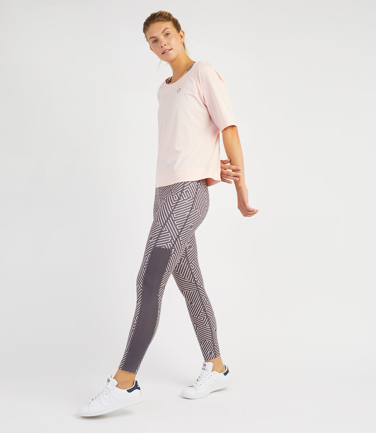 Tennis T-shirt Vests-Women's Tops-Bridget Loose Tee-Rose-PlayBrave Sports UK