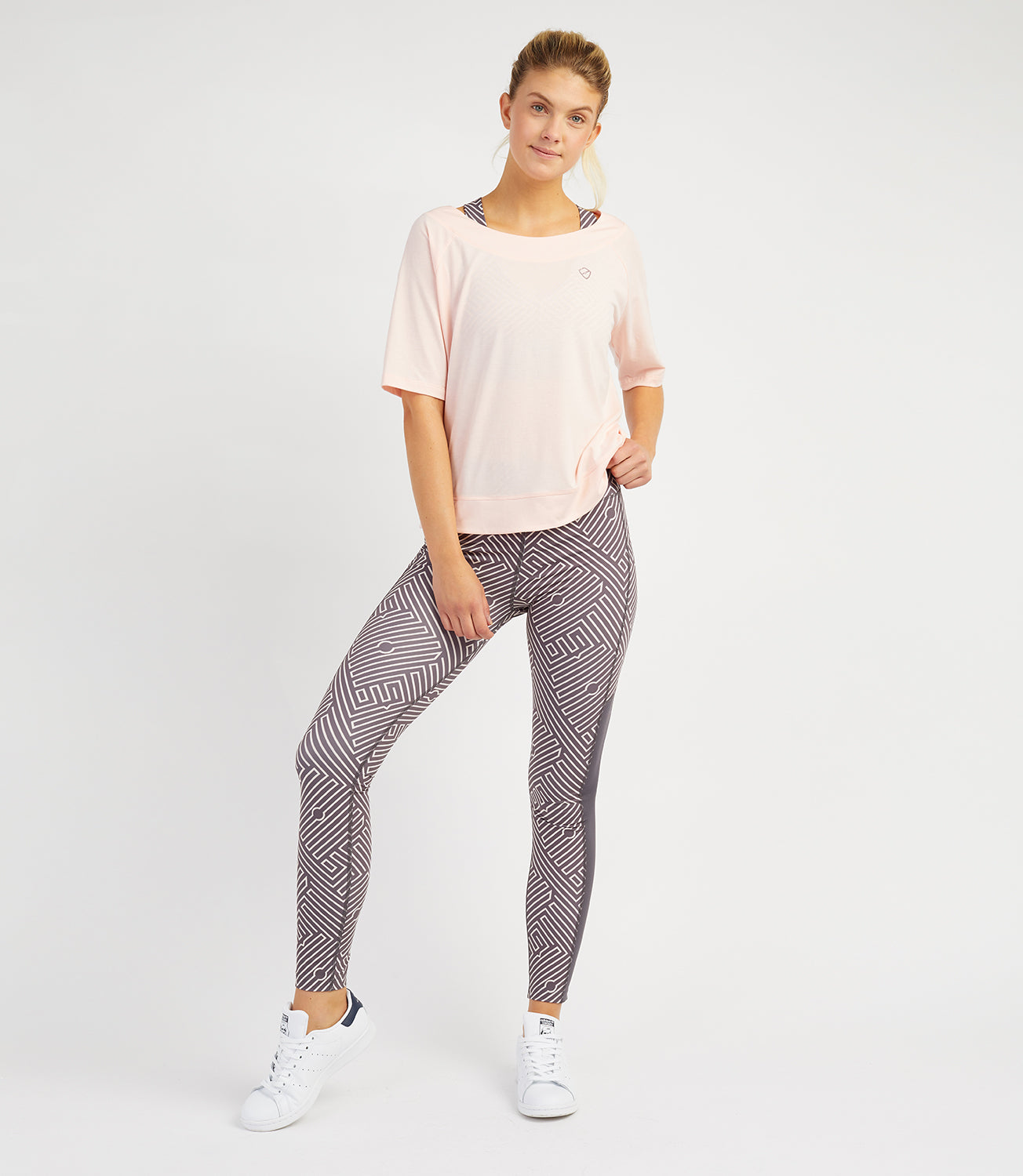 Tennis T-shirt Vests-Women's Tops-Bridget Loose Tee-Rose-PlayBrave Sports UK