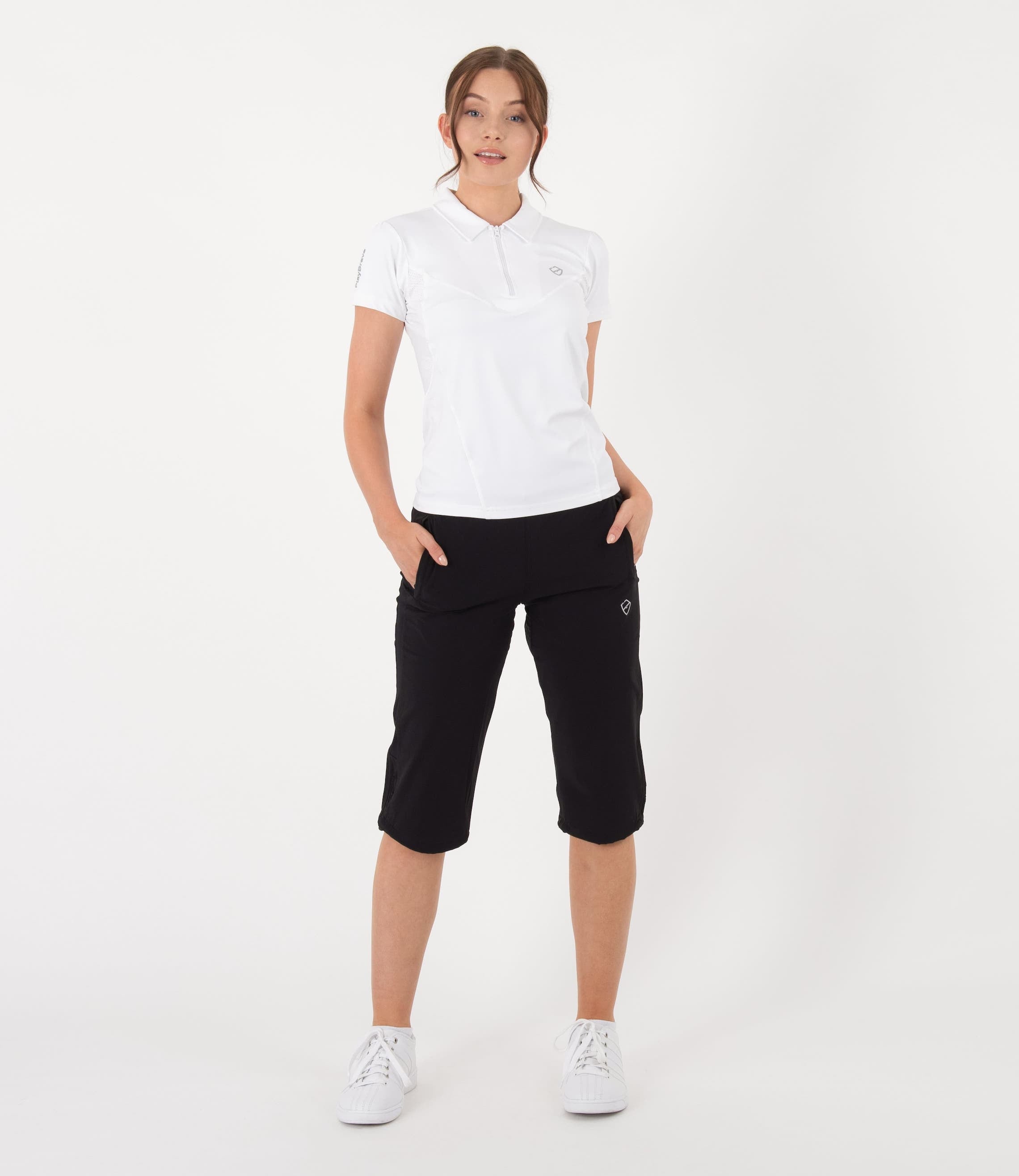 Gemma Technical Capri Pant - Black | PlayBrave Sportswear