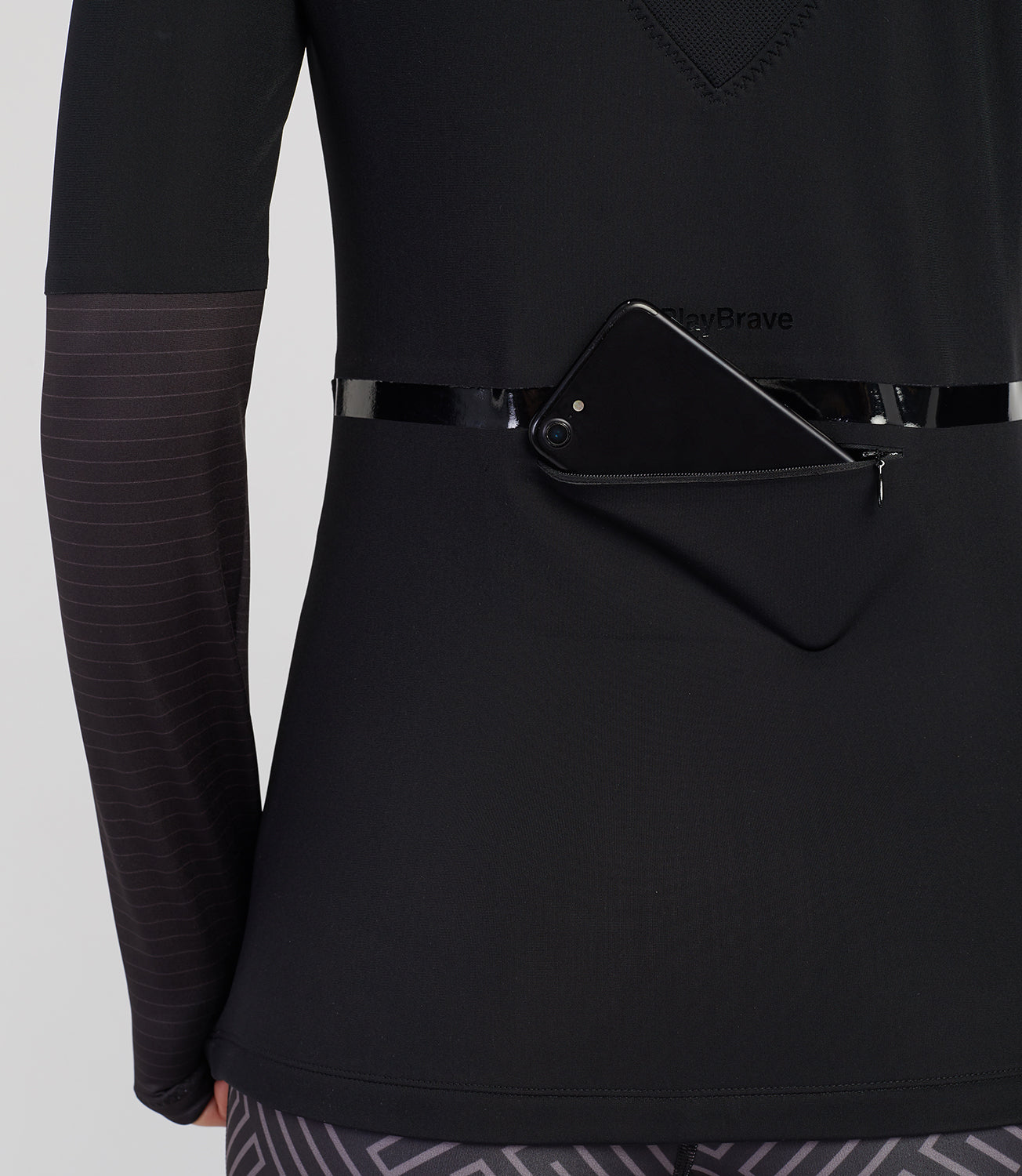 Half Zip Women's Tops Long Sleeved -Harriet Half Zip Top-Black-XS-PlayBrave Sports UK