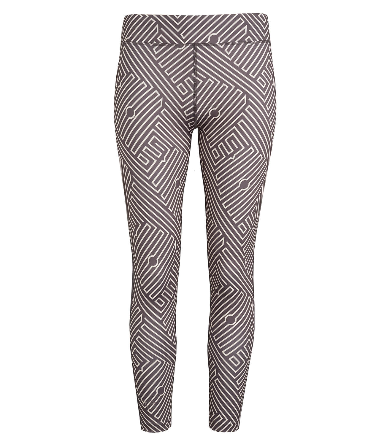 Women's Leggings Tennis/Fitness/Golf Clothing -Louise 7/8 Leggings- Anthracite/Pale Rose Print-PlayBrave-XS-Anthracite/Pale Rose Print-PlayBrave Sports UK