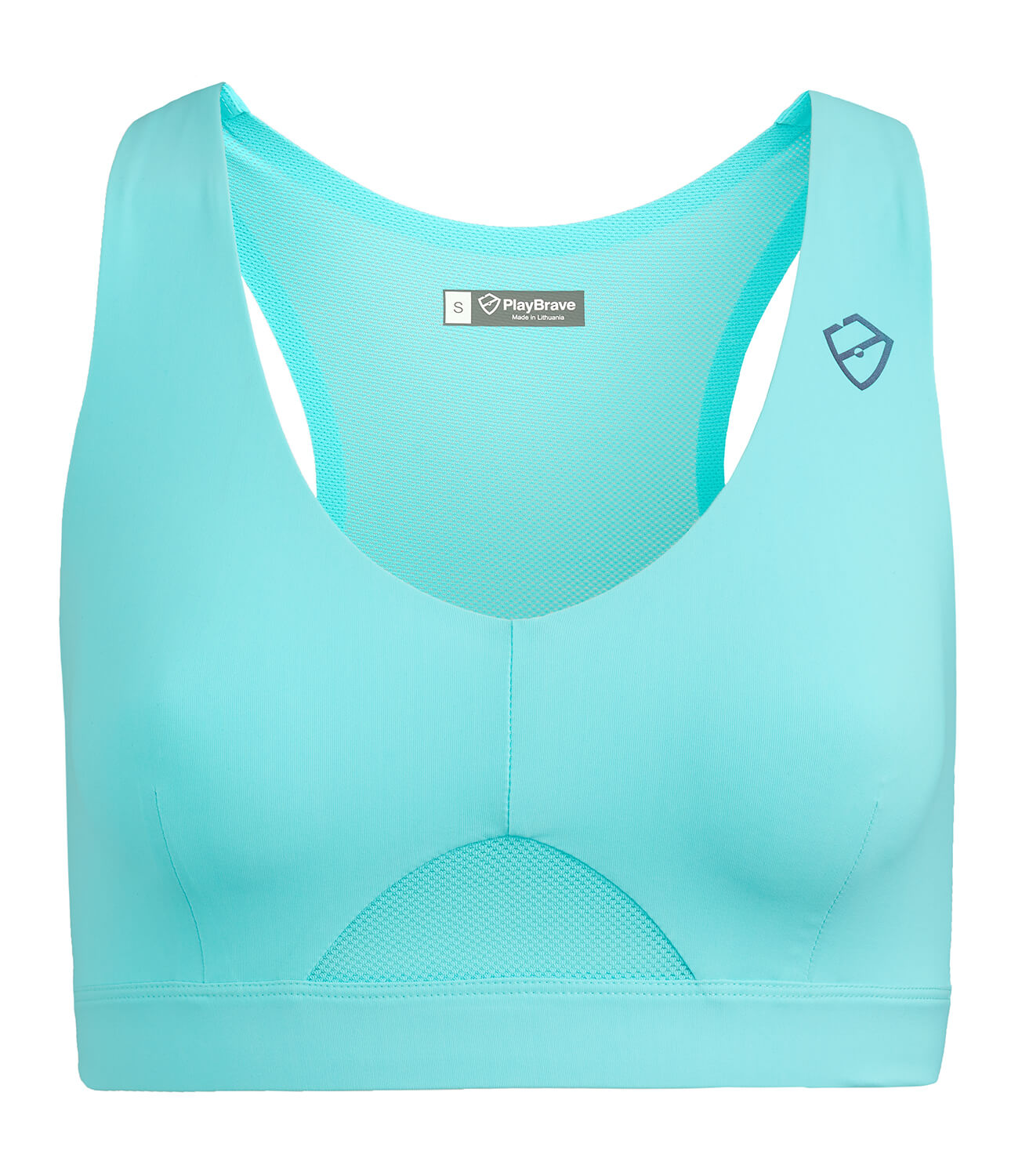 Running bra seamless blue small medium large xlarge - PlayBrave Sports UK