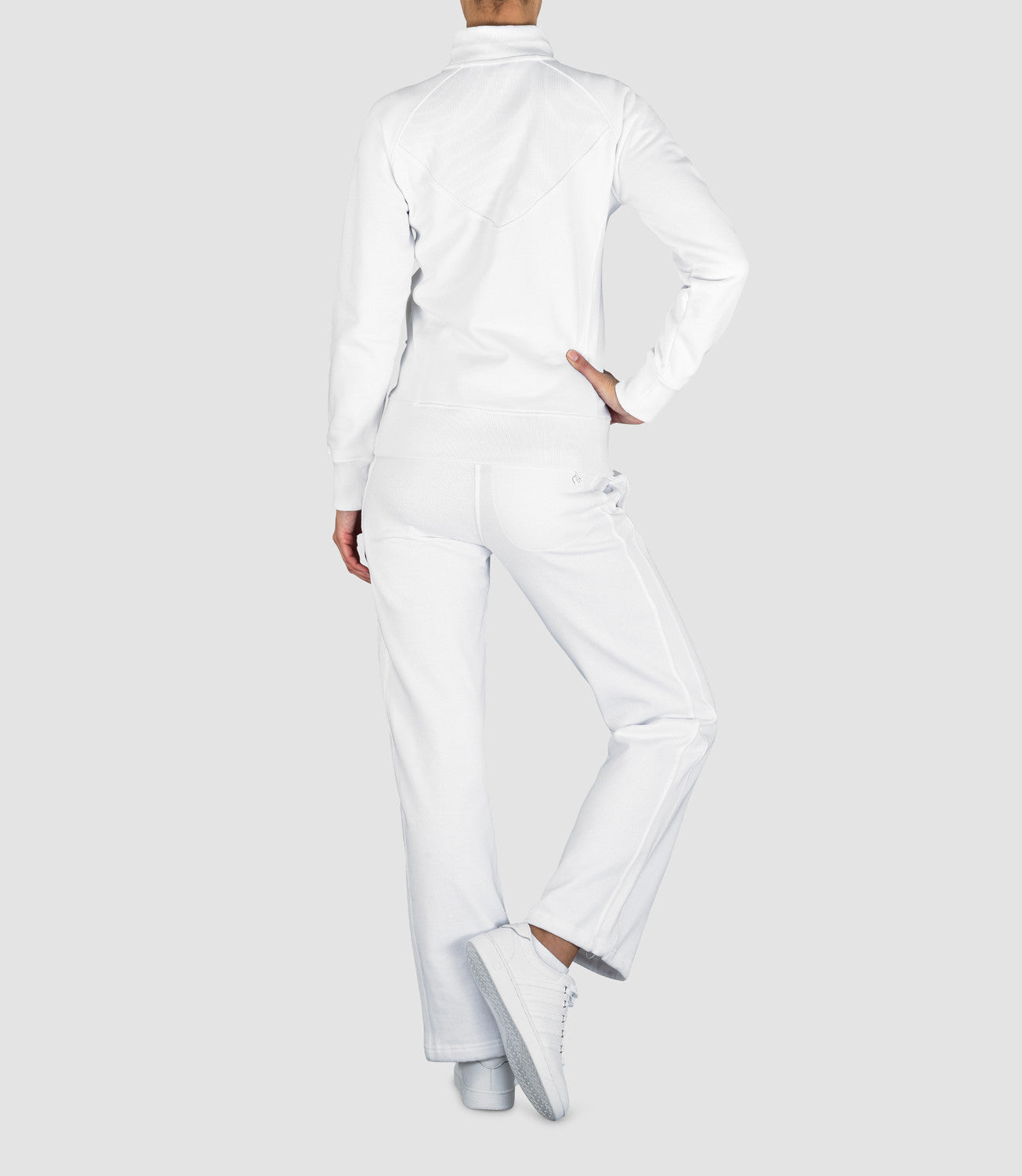 Pants Tennis/Fitness/Golf Clothing -Jade Cotton Track Pant-PlayBrave-White-XS-PlayBrave Sports UK