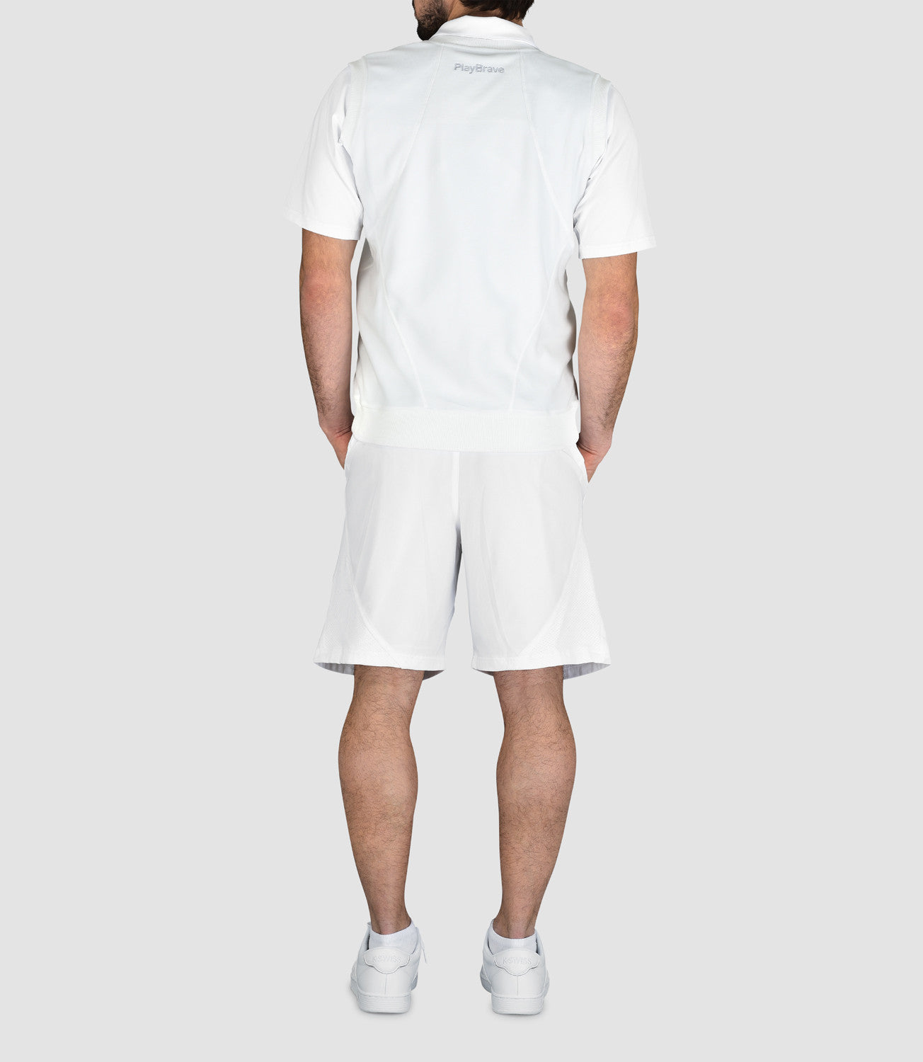 Fleece Jackets Tennis Men's Clothing -Max Fleece Tank-Black-S-PlayBrave Sports UK