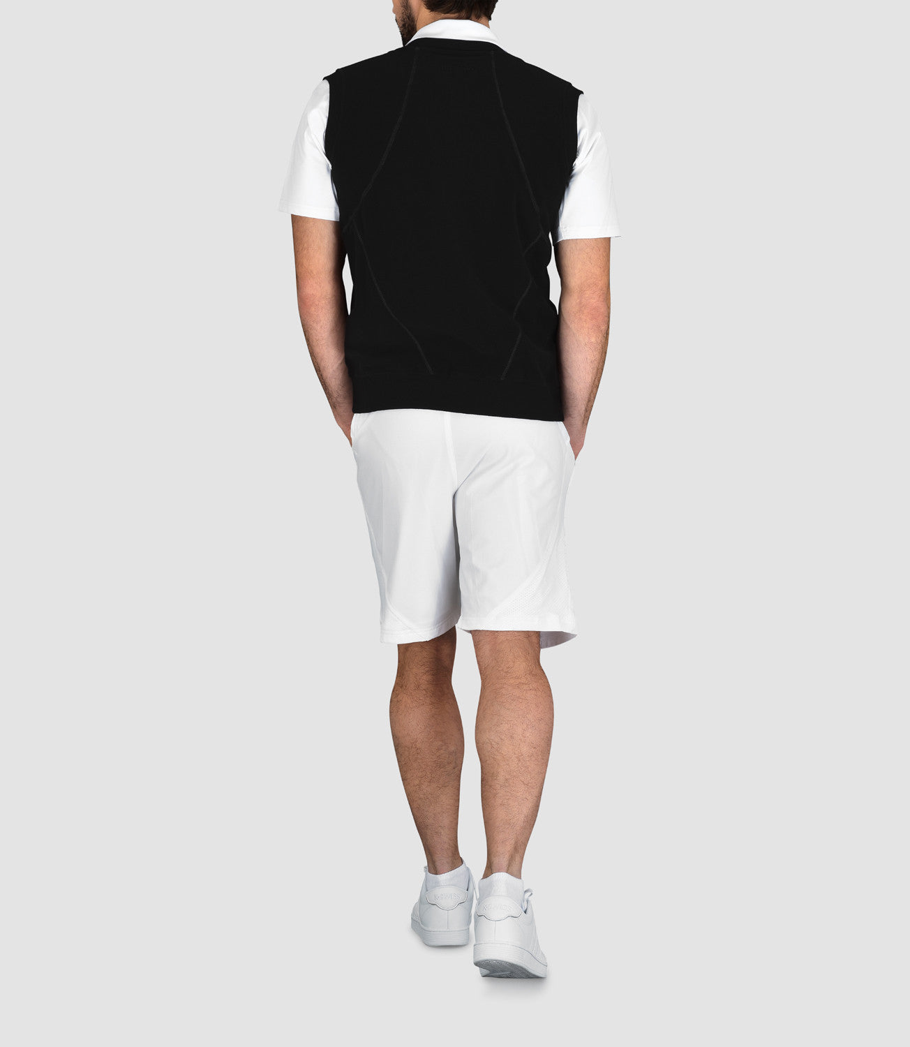 Fleece Jackets Tennis Men's Clothing -Max Fleece Tank-Black-S-PlayBrave Sports UK