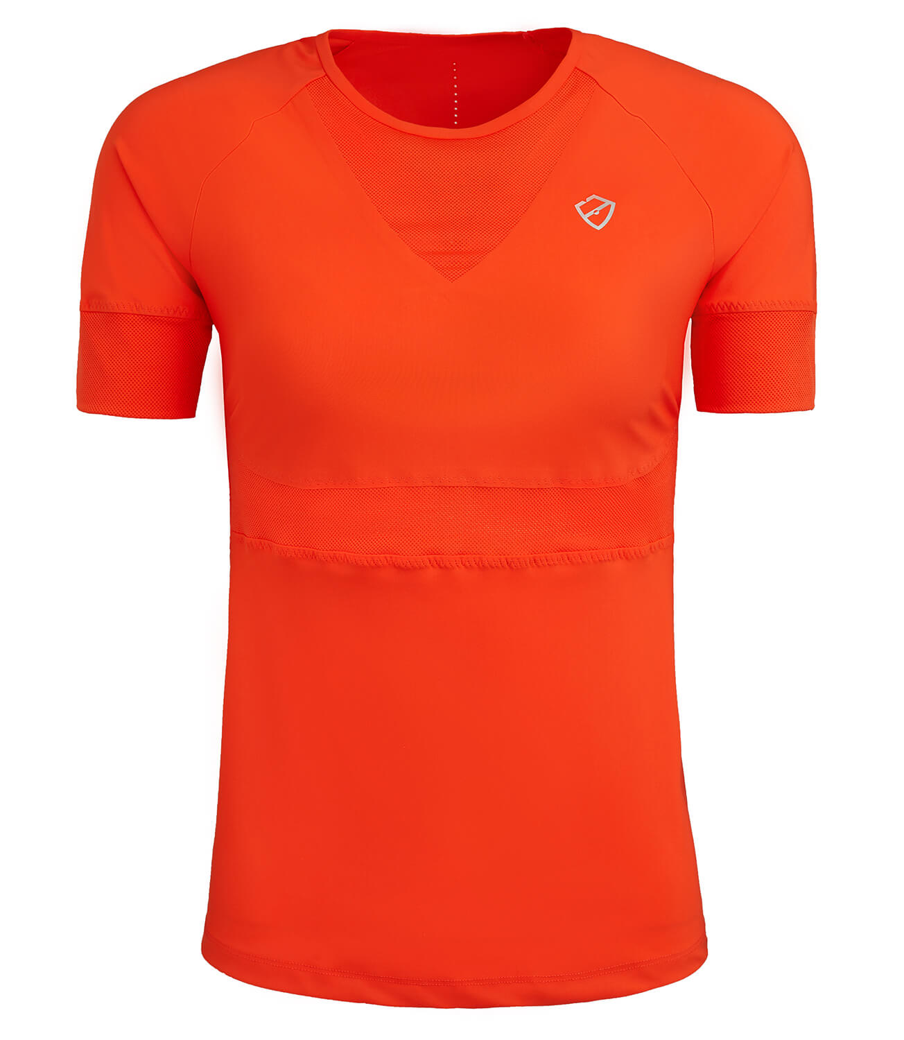 Women's Top Tennis/Fitness/Golf Clothing -Tamara Performance Tee-PlayBrave-Flame-XL-PlayBrave Sports UK