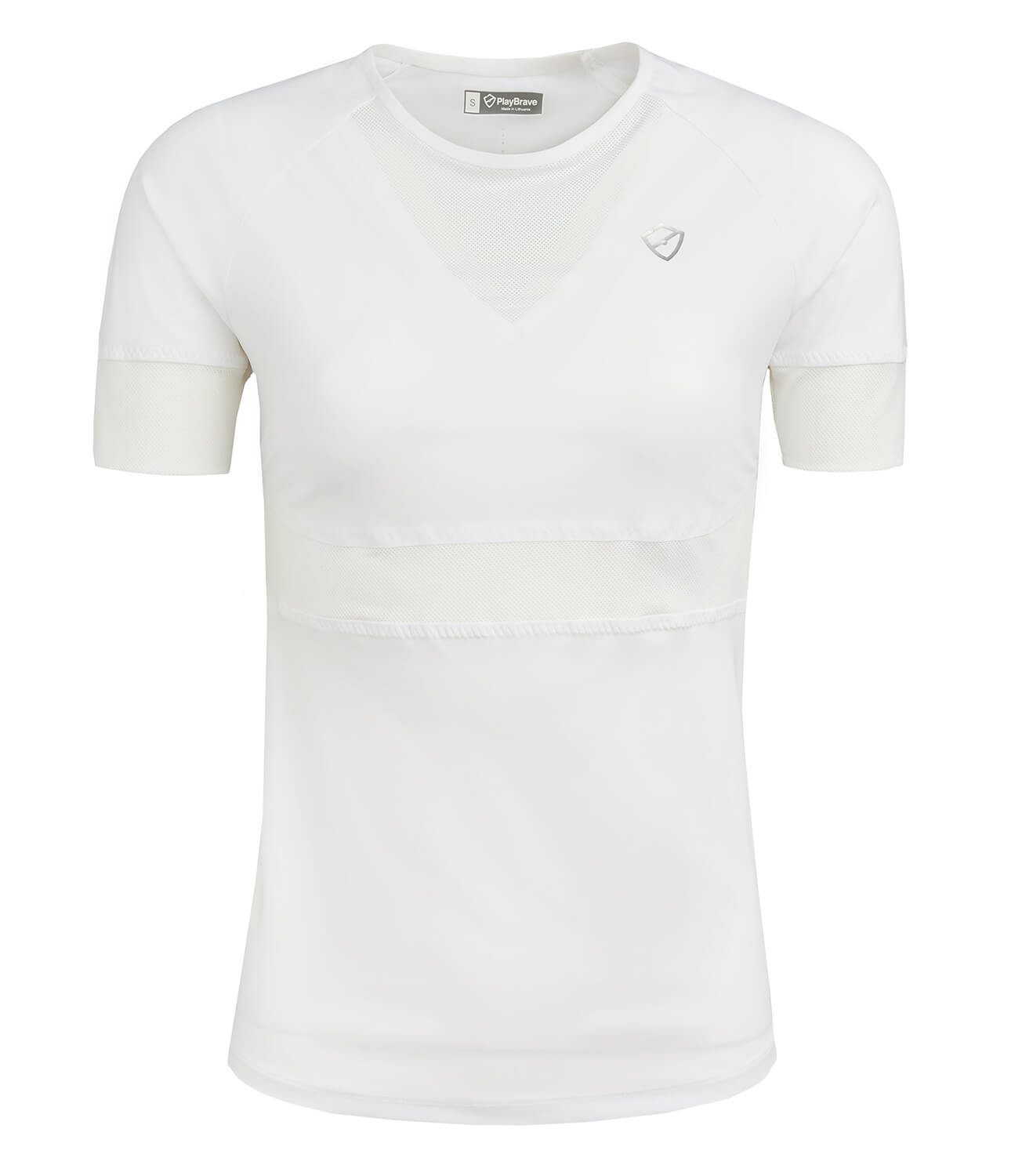 Tennis T-shirt Vests-Tamara Performance Tee - White-PlayBrave Sports UK