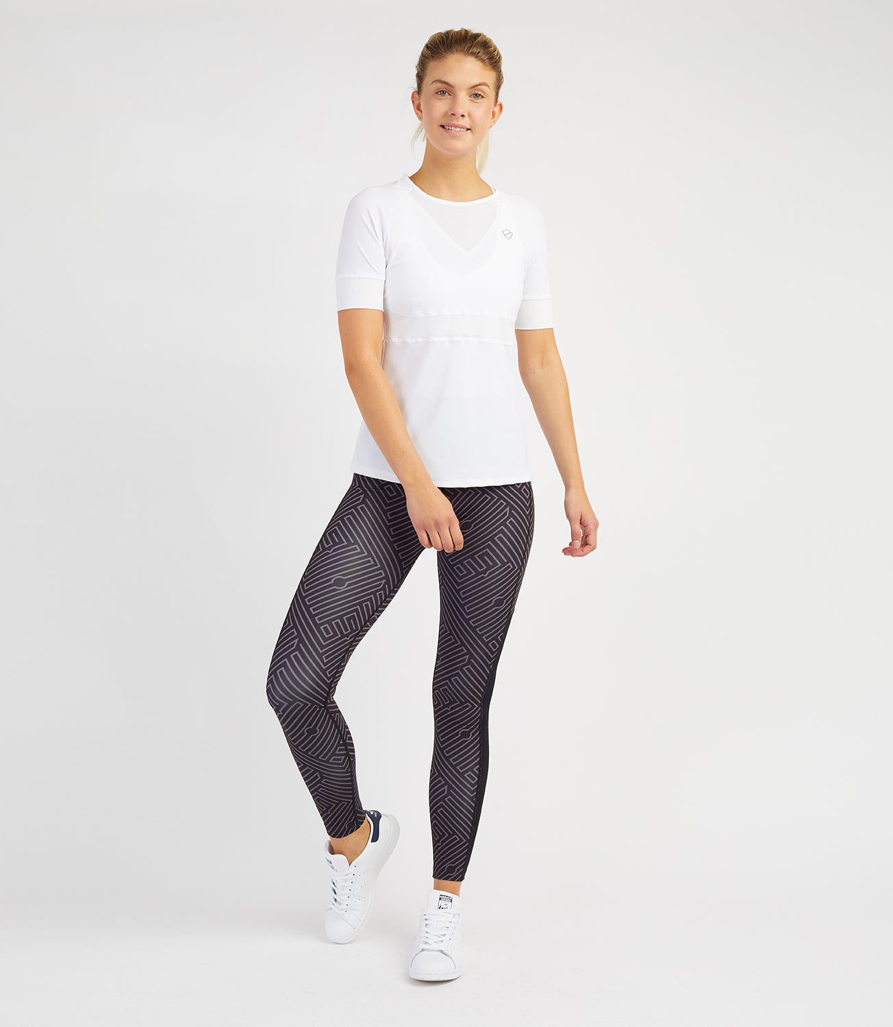 Tennis T-shirt Vests-Tamara Performance Tee - White-PlayBrave Sports UK