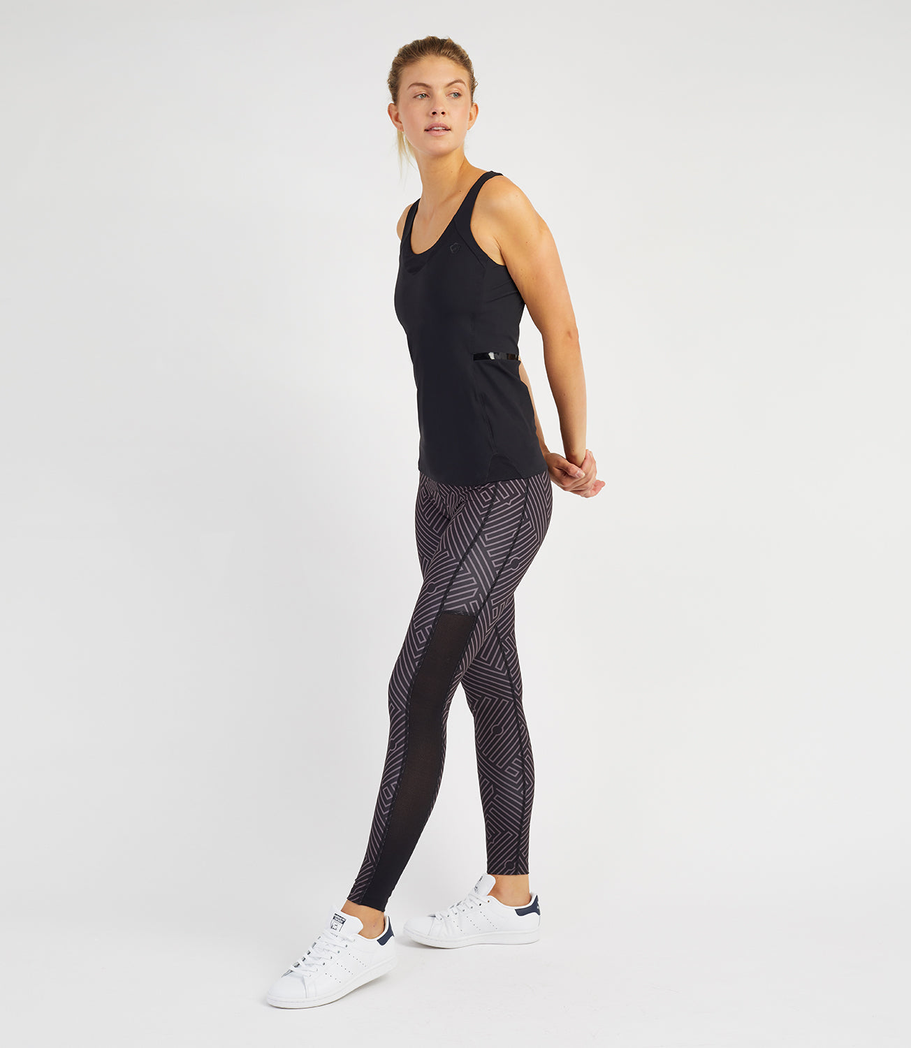 Tennis T-shirt Vests-Women's Tops-Veronica Performance Vest - Black-PlayBrave Sports UK