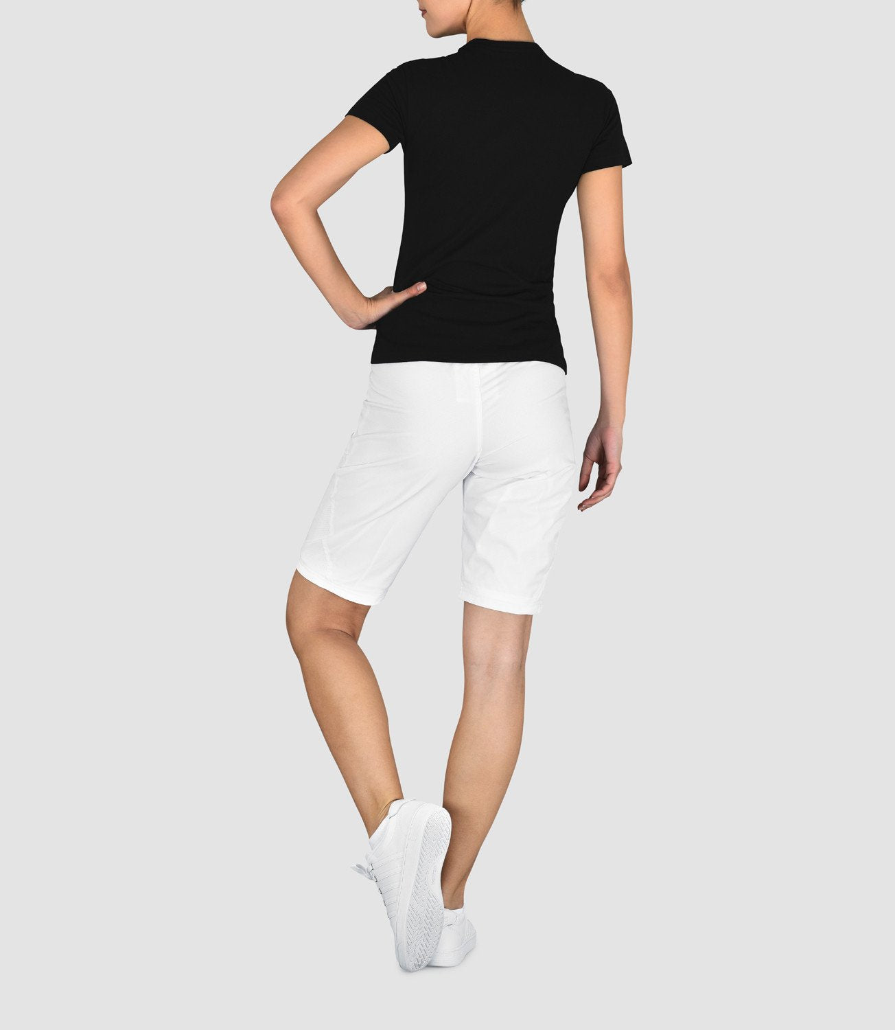 Claudia Cotton Round Neck Tee - Black