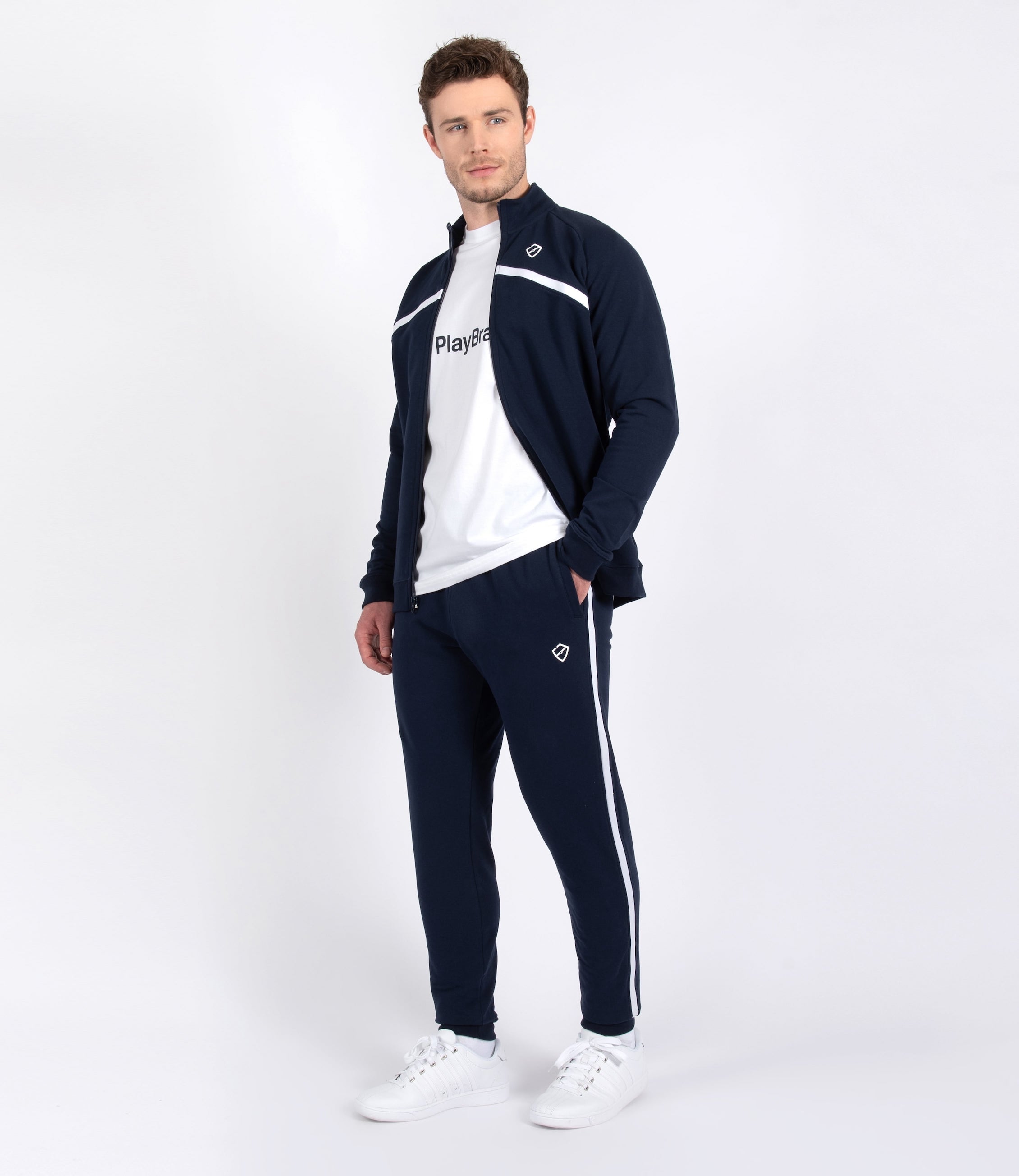 Mens Tenniswear-Pants-PlayBrave-Edward Pant - Navy/White-PlayBrave Sports