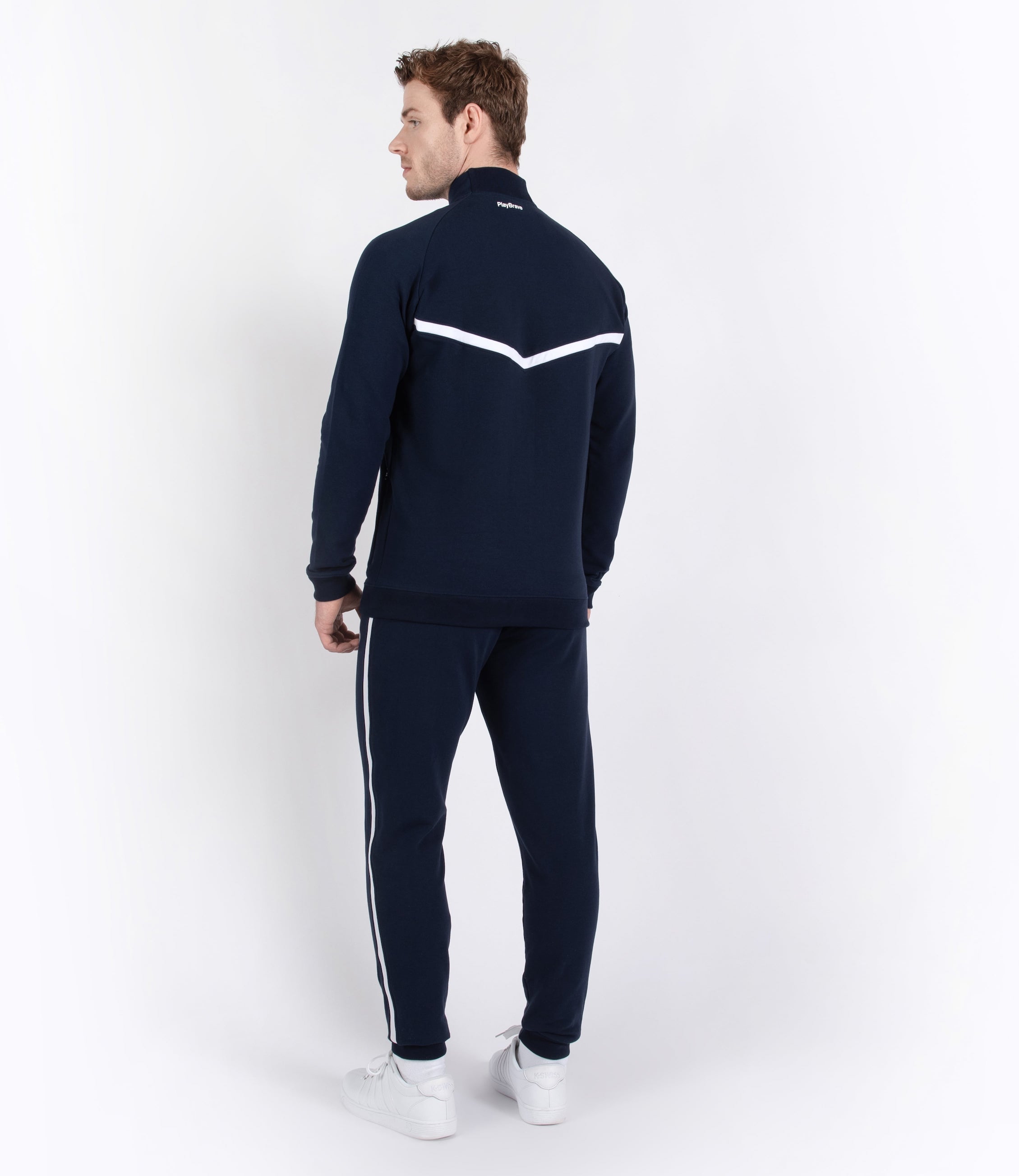 Mens Tenniswear-Jackets-PlayBrave-Louis Jacket - Navy/White-PlayBrave Sports