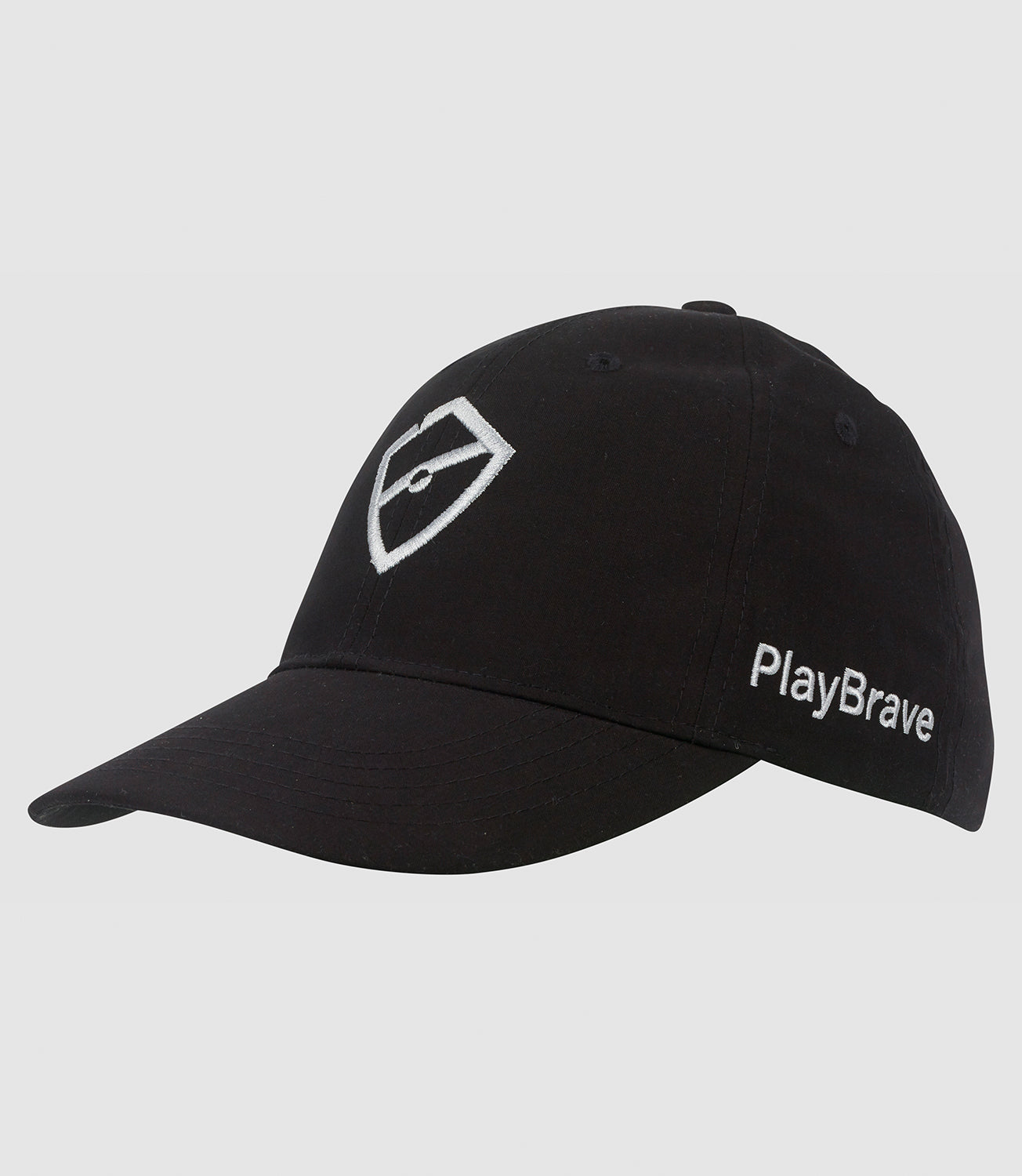 Tennis Hats/Caps -Default-Stealth Cap-Black/Silver-PlayBrave Sports UK