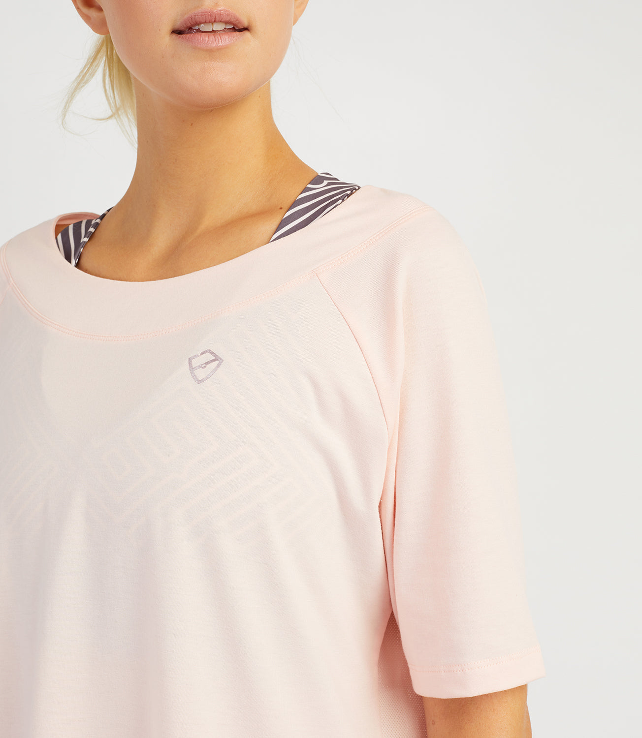 Tennis T-shirt Vests-Women's Tops-Bridget Loose Tee-Rose-PlayBrave Sports UK