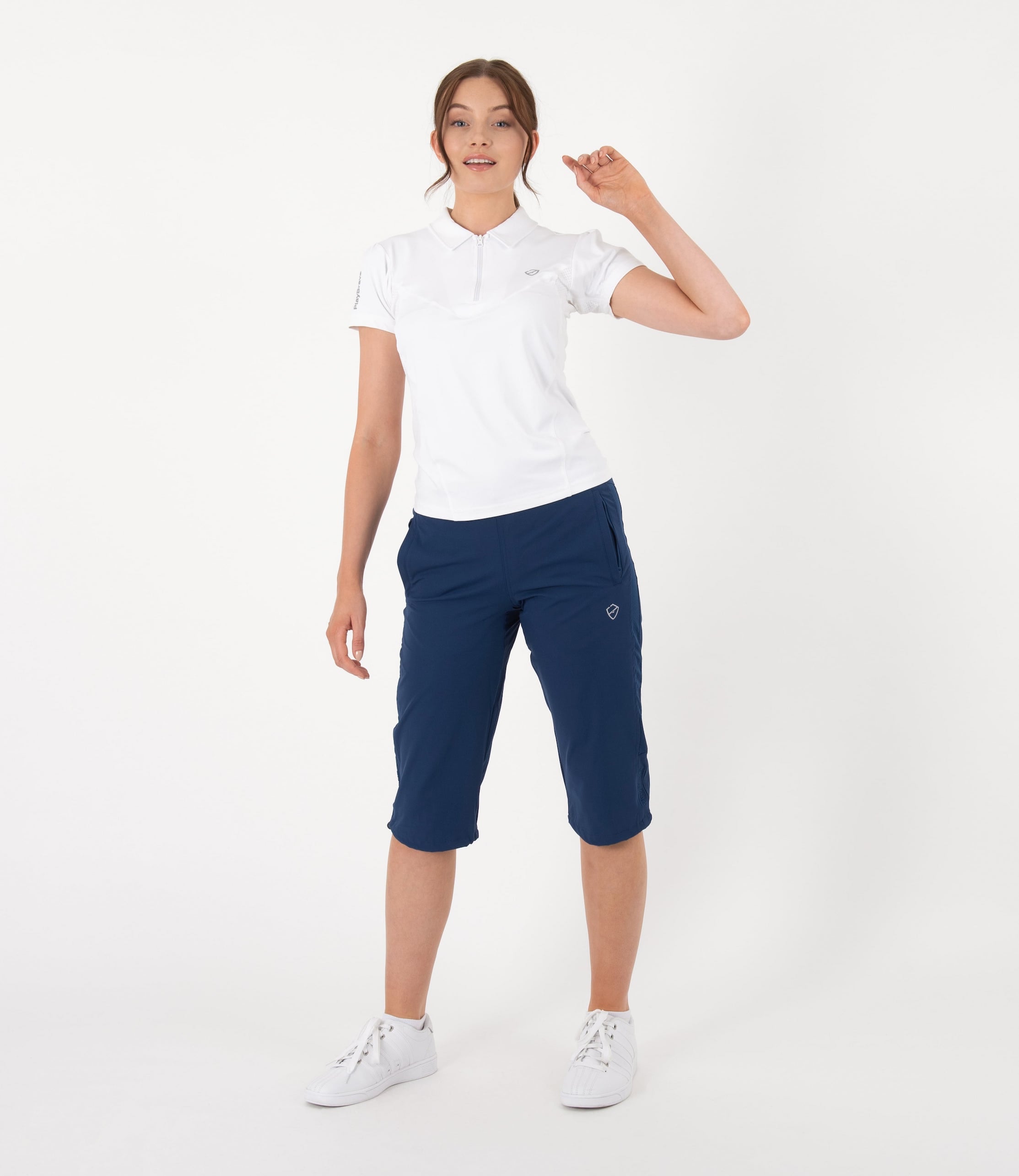 Gemma Technical Capri Pant - Blue | PlayBrave Sportswear