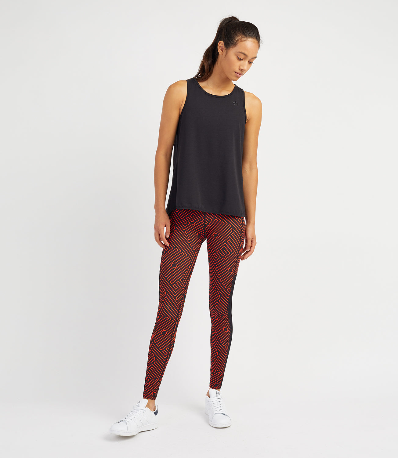 Tennis T-shirt Vests-Women's Tops-Layla Loose Vest-Black-XS-Black-PlayBrave Sports UK