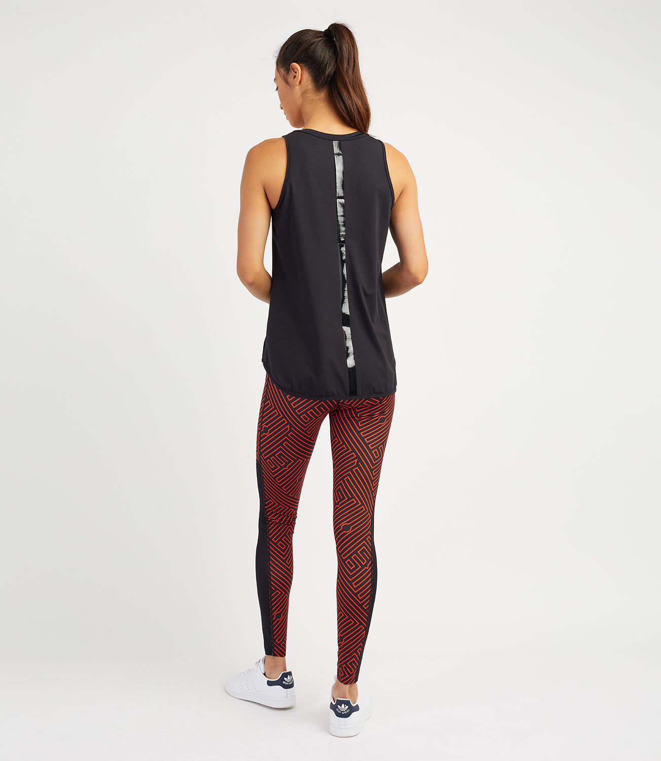 Tennis T-shirt Vests-Women's Tops-Layla Loose Vest-Black-PlayBrave Sports UK