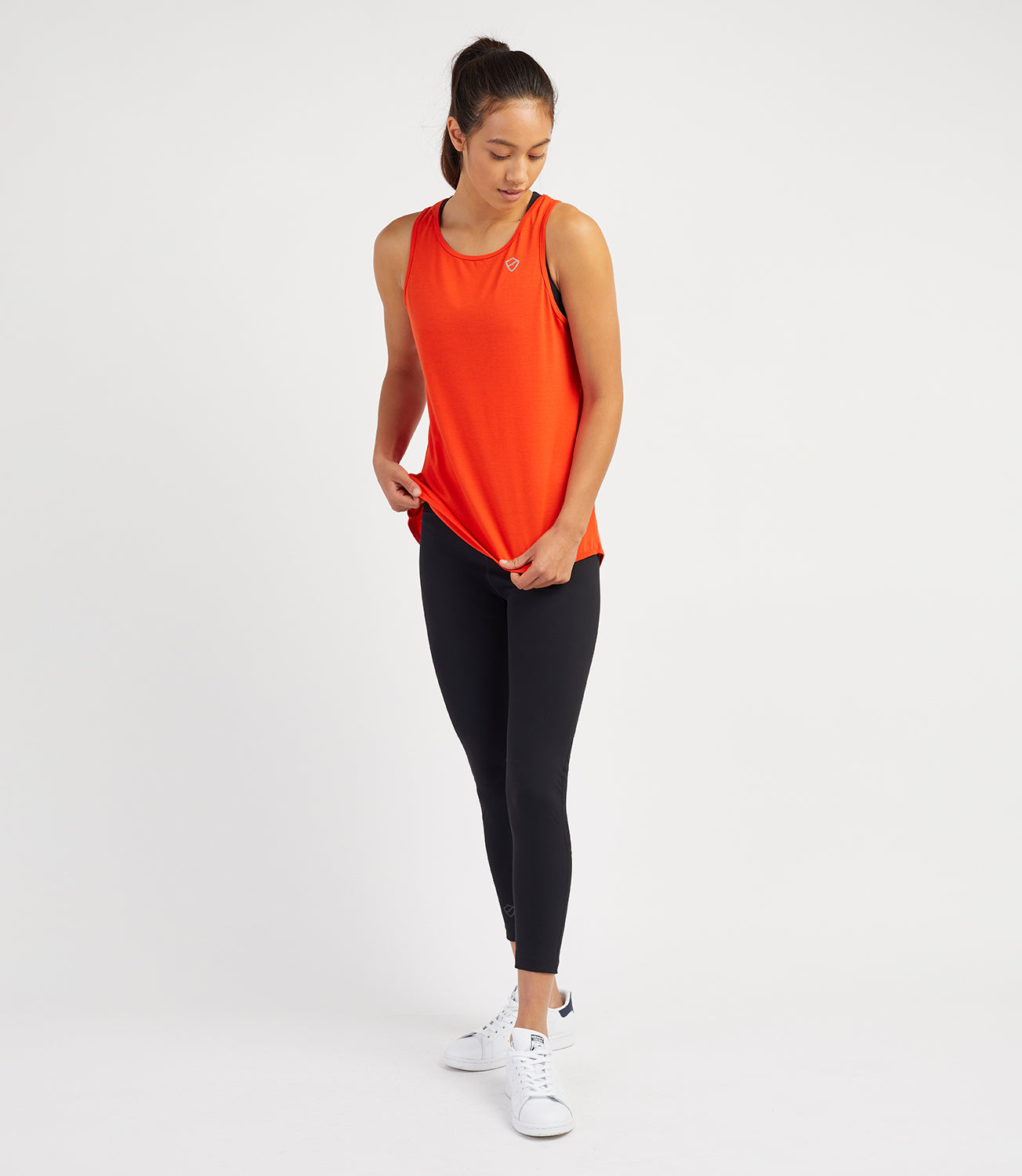 Tennis T-shirt Vests-Women's Tops-Layla Loose Vest-Flame-PlayBrave Sports UK