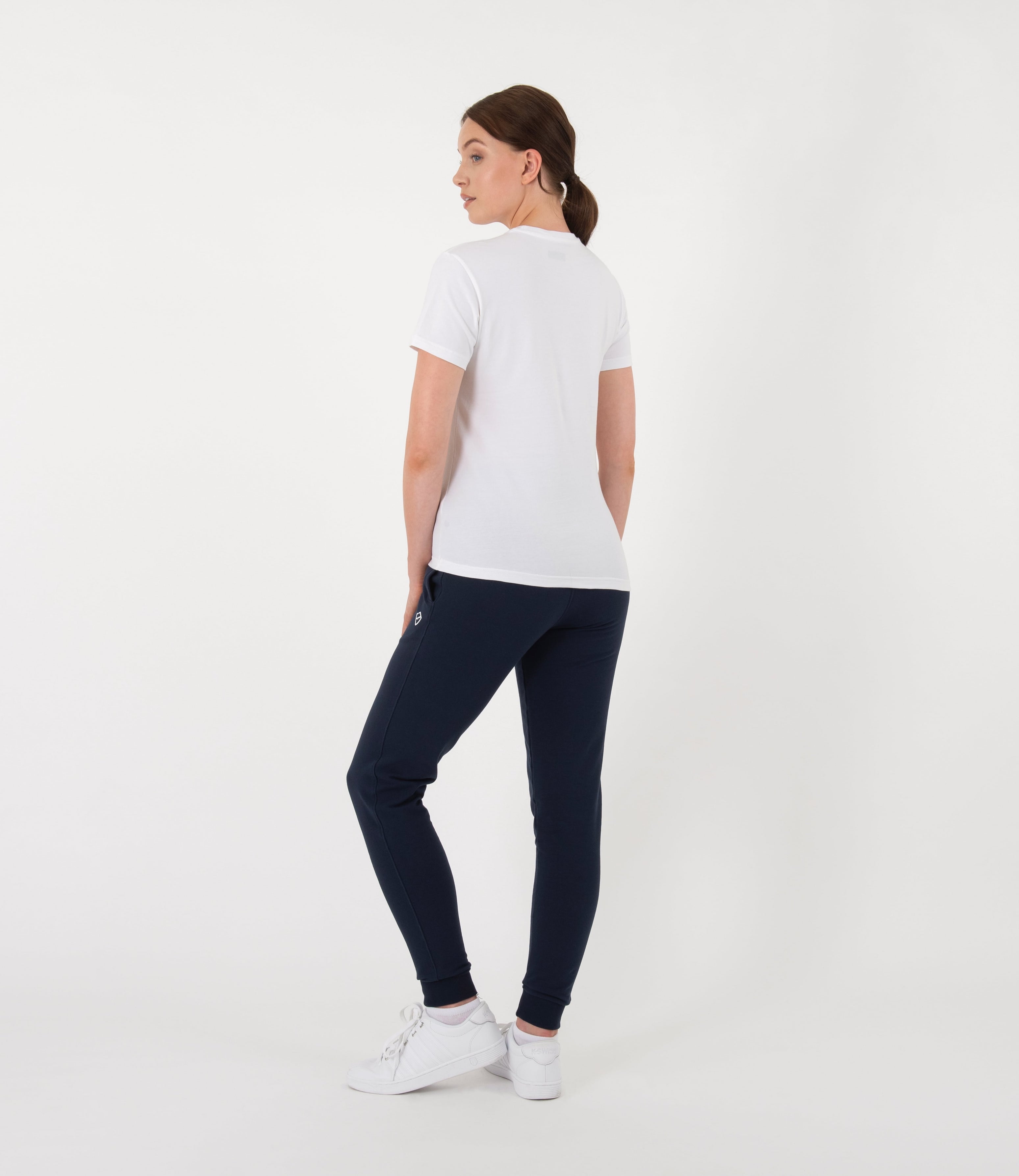 Sophie Cotton Tee - White/Red/Nvy