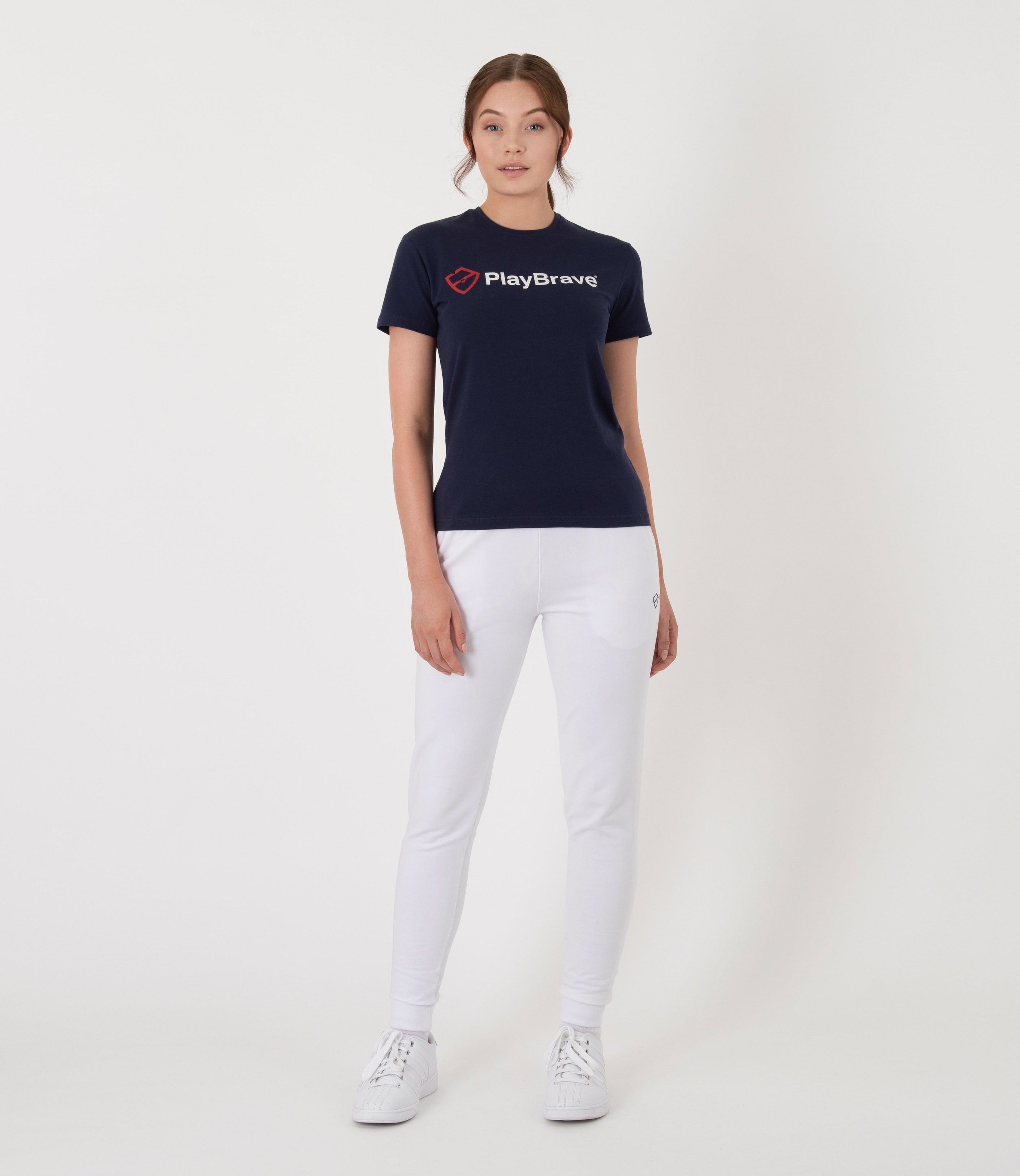 Sophie Cotton Tee - Navy/Red/White