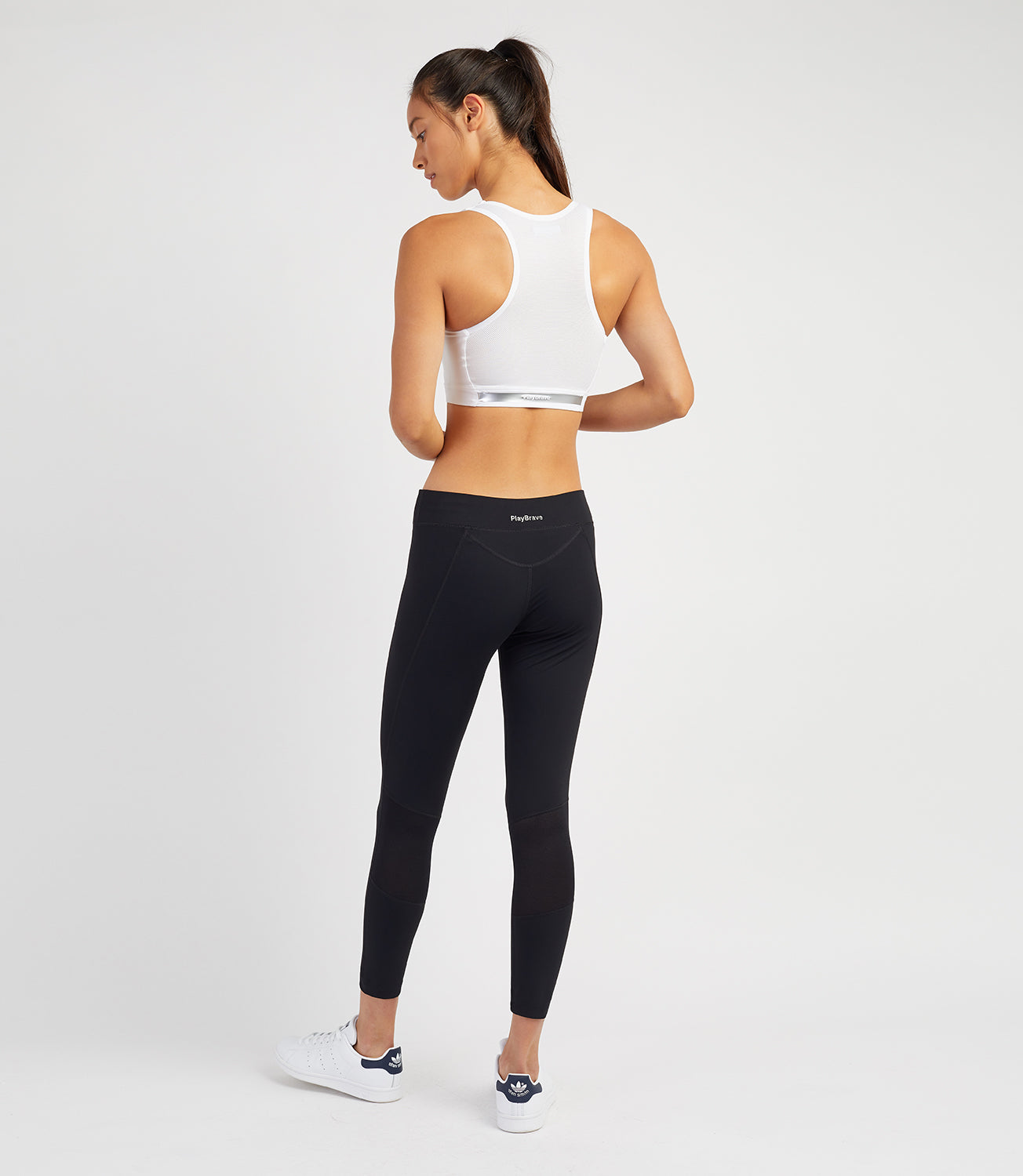 Seamless White Tennis & Sports Bra for Running and Golf - PlayBrave Sports UK