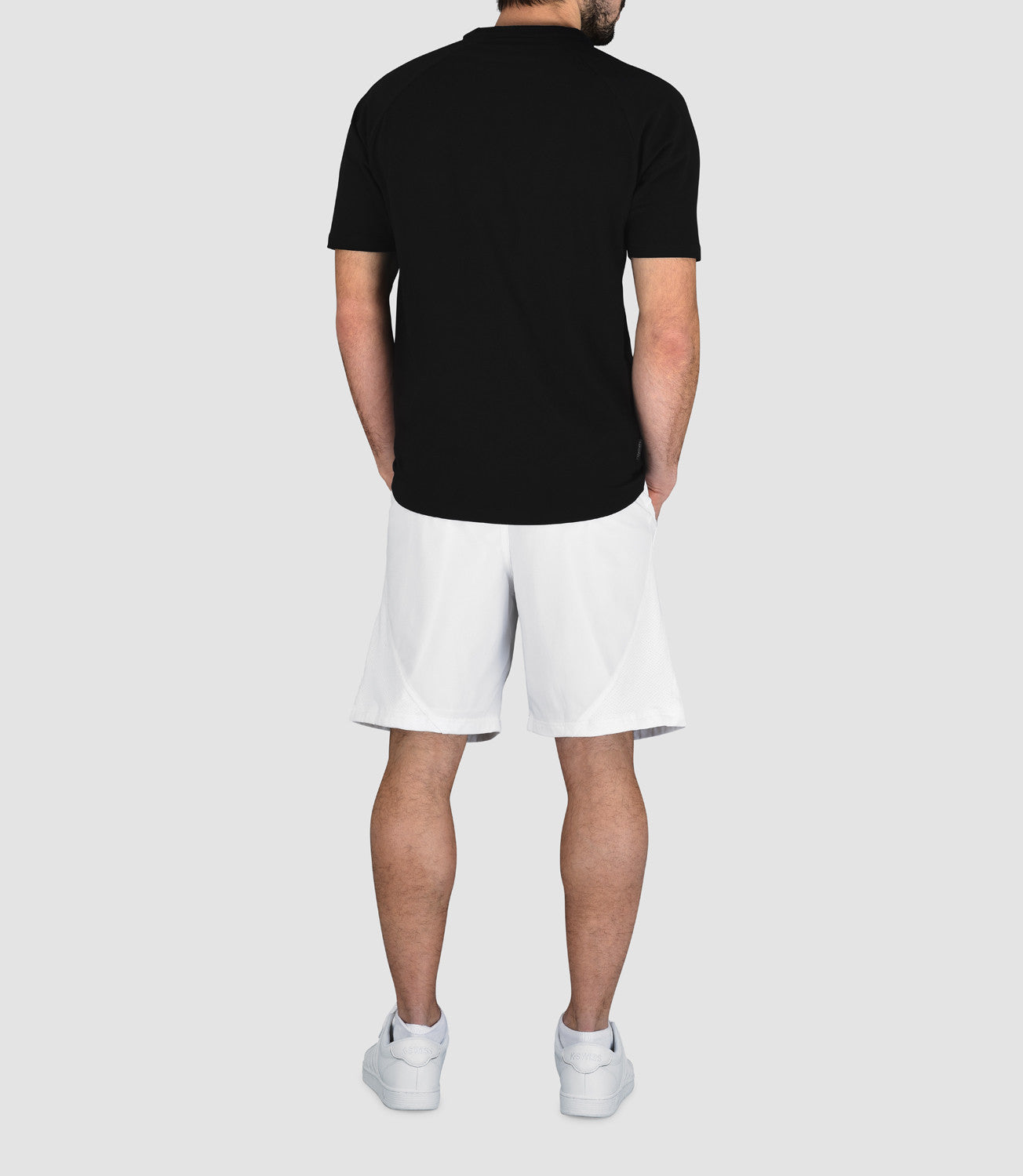 Men's Tops Tennis/Fitness/Golf Clothing -Blake Merino Button Neck Polo-PlayBrave-Black-S-PlayBrave Sports UK