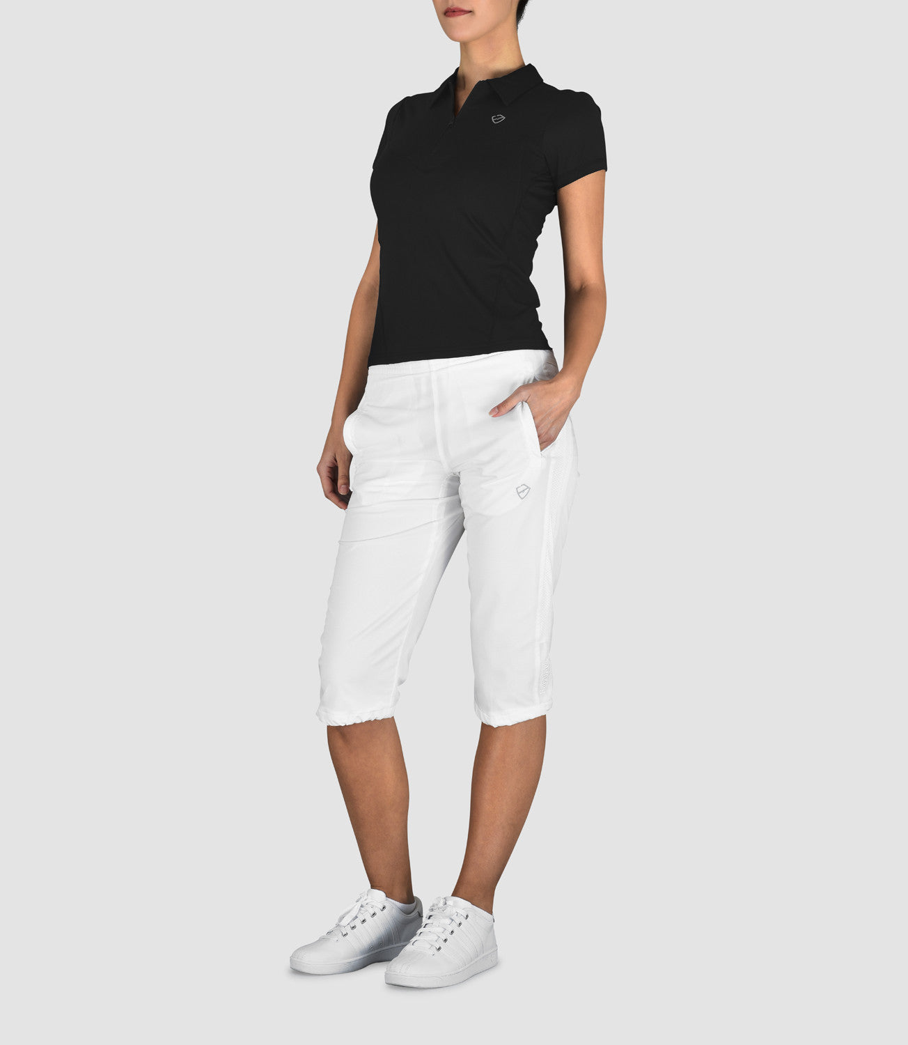 Women's Designer Activewear Pants-Gemma Golf Capri Pants-PlayBrave
