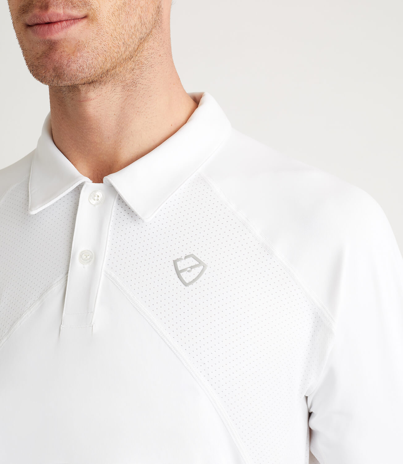 Sebastian Technical Polo - White