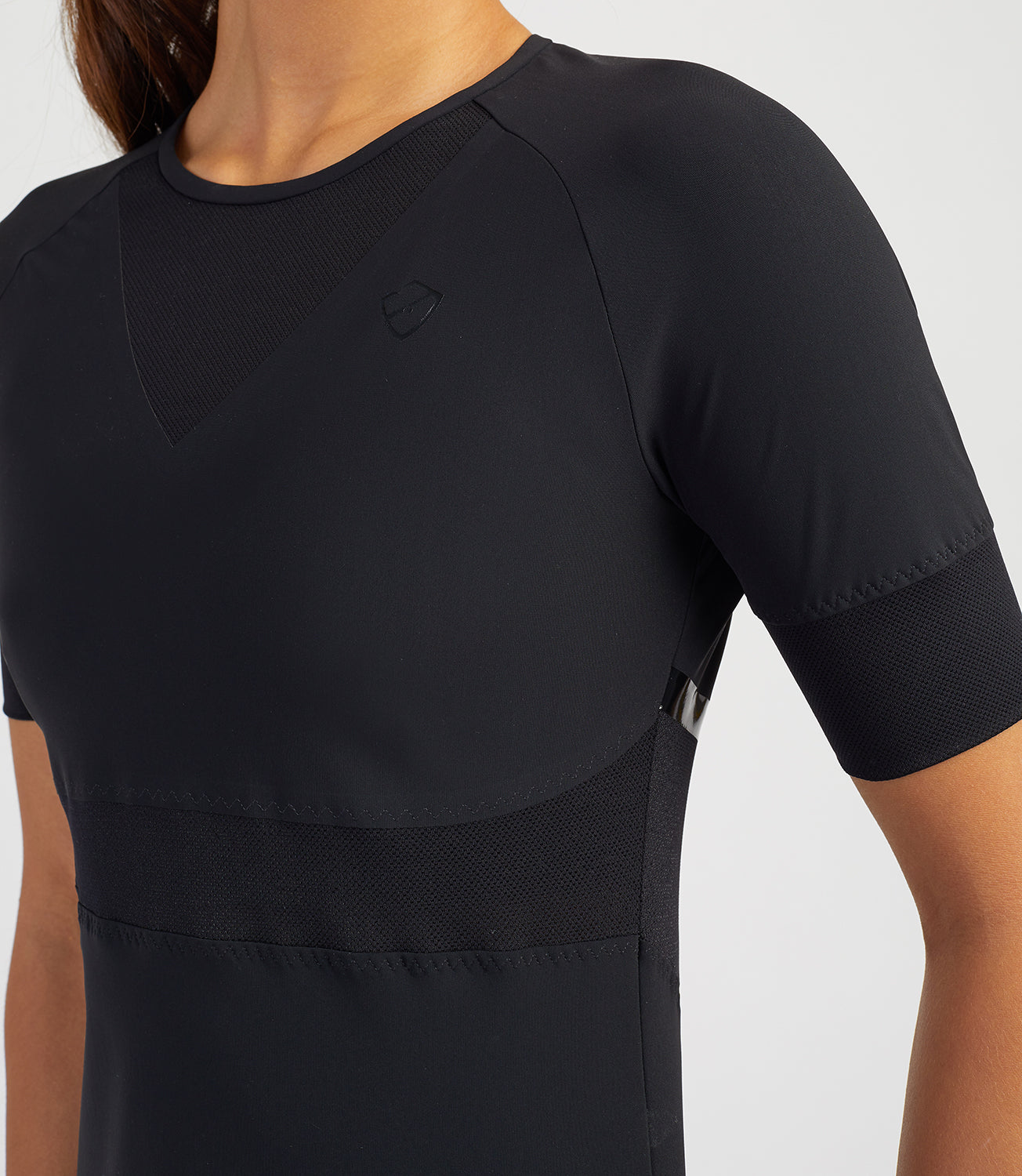 Women's Top Tennis/Fitness/Golf Clothing -Tamara Performance Tee - Black-PlayBrave-Black-XL-PlayBrave Sports UK