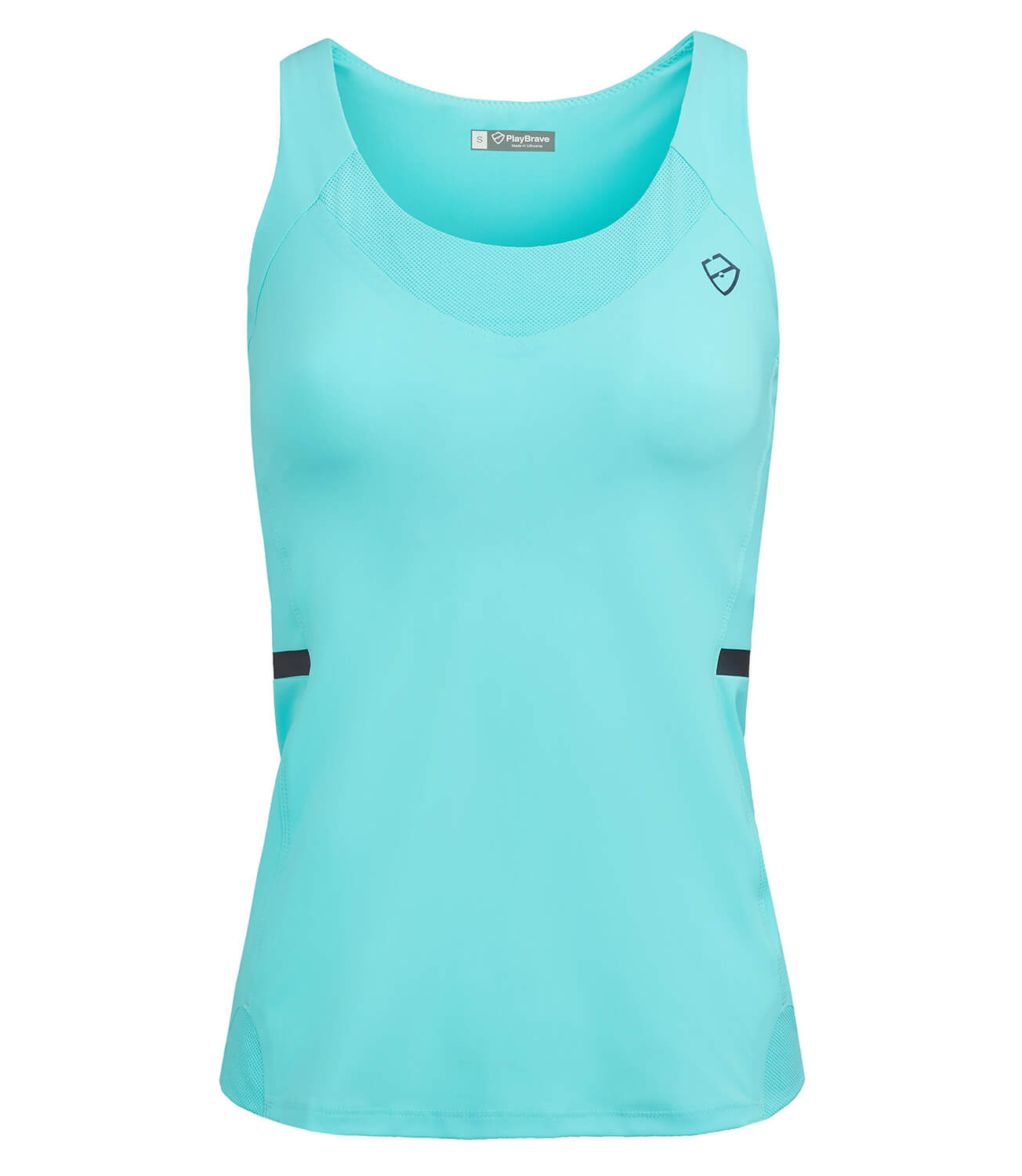 Tennis T-shirt Vests-Women's Tops-Veronica Performance Vest - Ionian-PlayBrave Sports UK