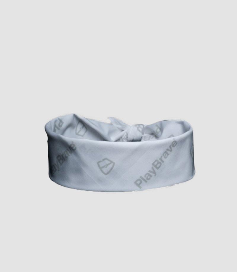 Audacious Printed Bandana - White/Grey